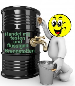 Fass mit Runder Schrift